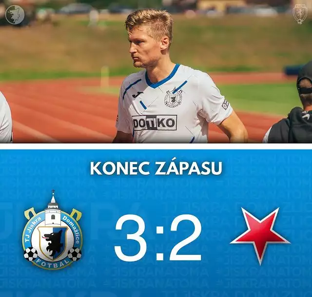 Jiskra Domažlice A - Slávia Praha B 3:2