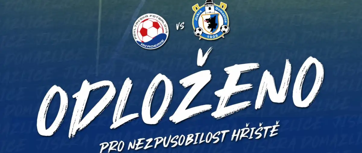 ODLOŽENO! Dnešní zápas s Povltavskou se nehraje!