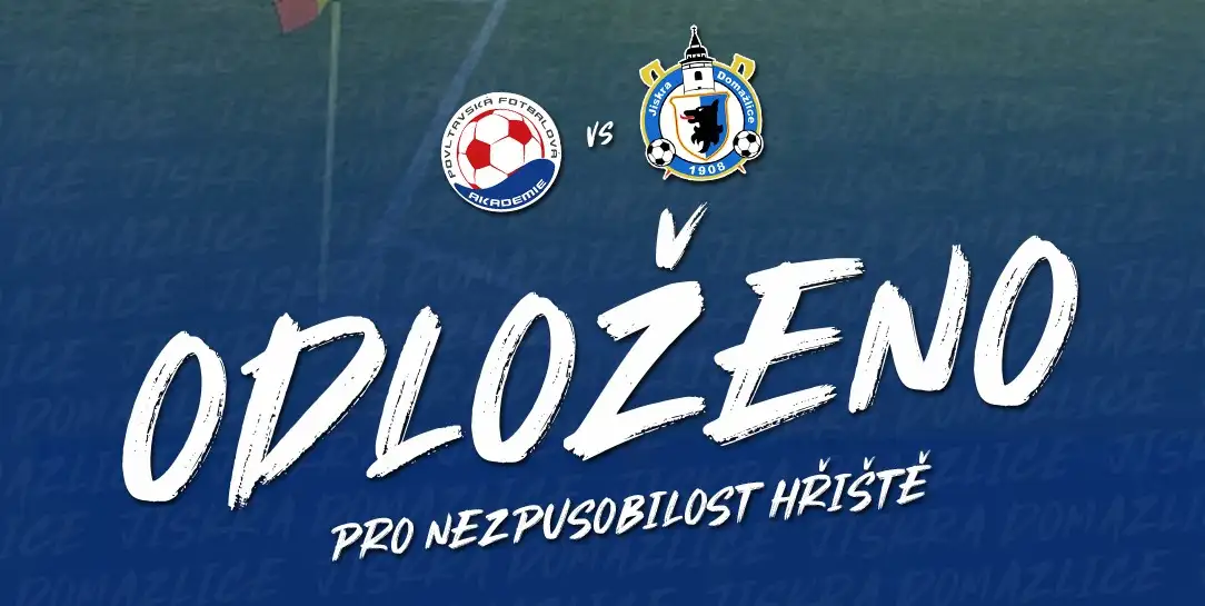 ODLOŽENO! Dnešní zápas s Povltavskou se nehraje!