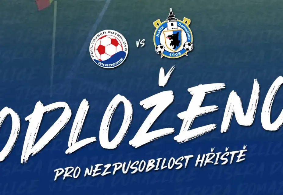 ODLOŽENO! Dnešní zápas s Povltavskou se nehraje!